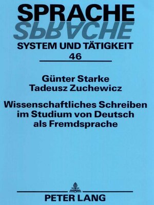 cover image of Wissenschaftliches Schreiben im Studium von Deutsch als Fremdsprache